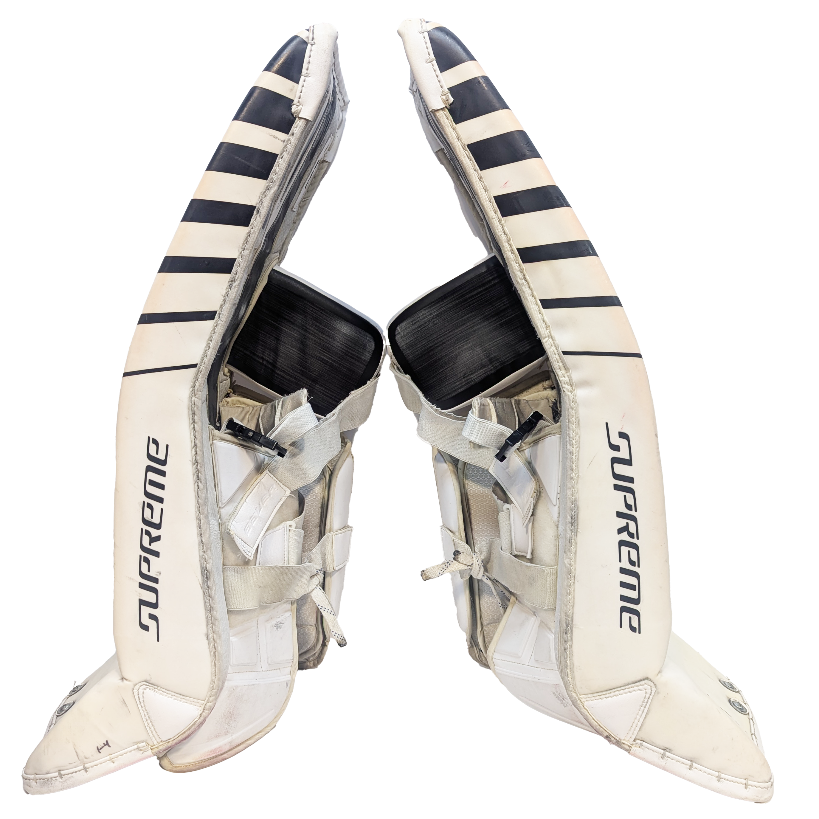 Bauer Supreme Mach - Ensemble complet de gardien de but Pro Stock d'occasion (blanc/noir/argent)